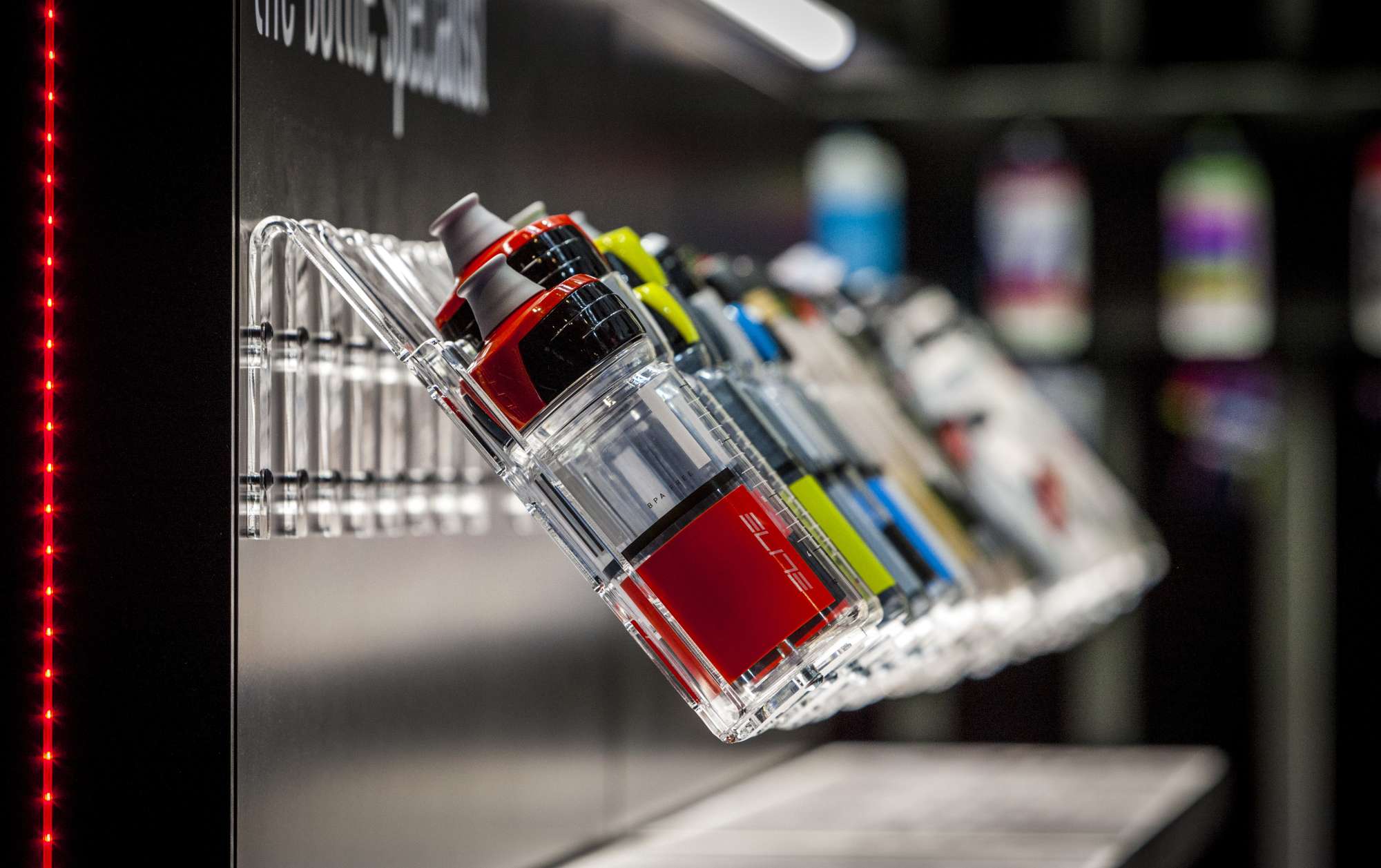 Supporti borraccia in plexiglas - ELITE - Eurobike 2015